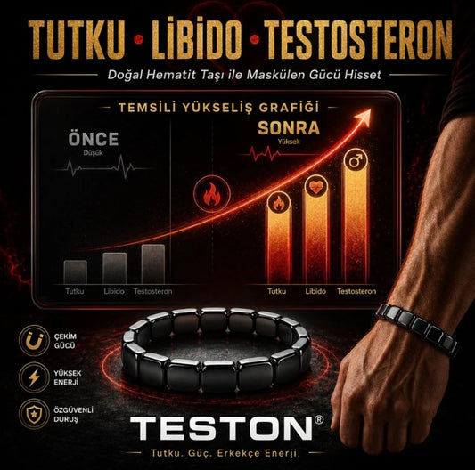 TESTOMAX™ - Doğal Hematit Maskülen Bileklik